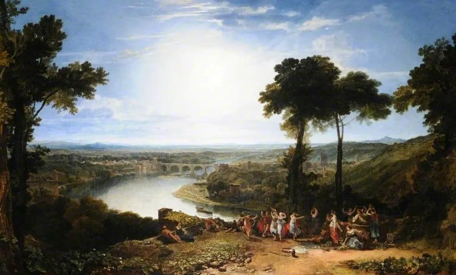 The Festival of the Opening of the Vintage at Mâcon, France, J. M. W. Turner