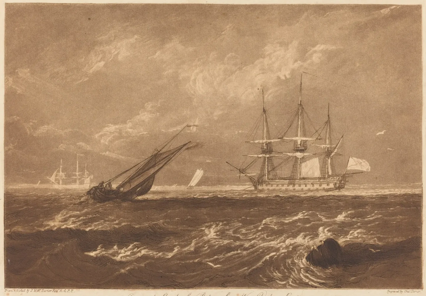 The Leader Sea Piece, J. M. W. Turner