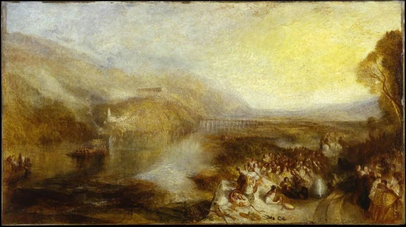 The Opening of the Wallhalla, 1842, J. M. W. Turner