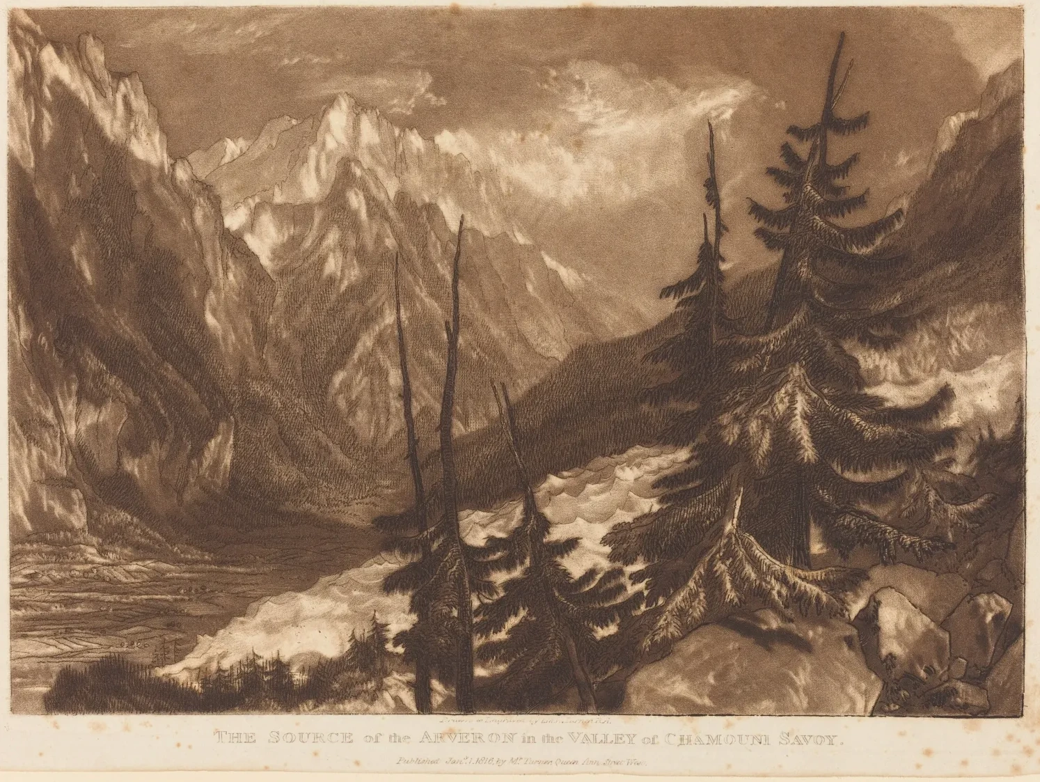 The Source of the Arveron, J. M. W. Turner