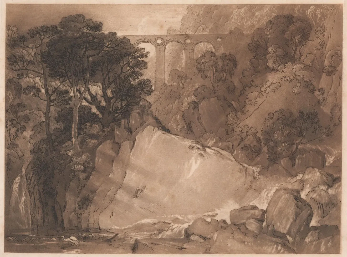 The Stork and Aqueduct, J. M. W. Turner