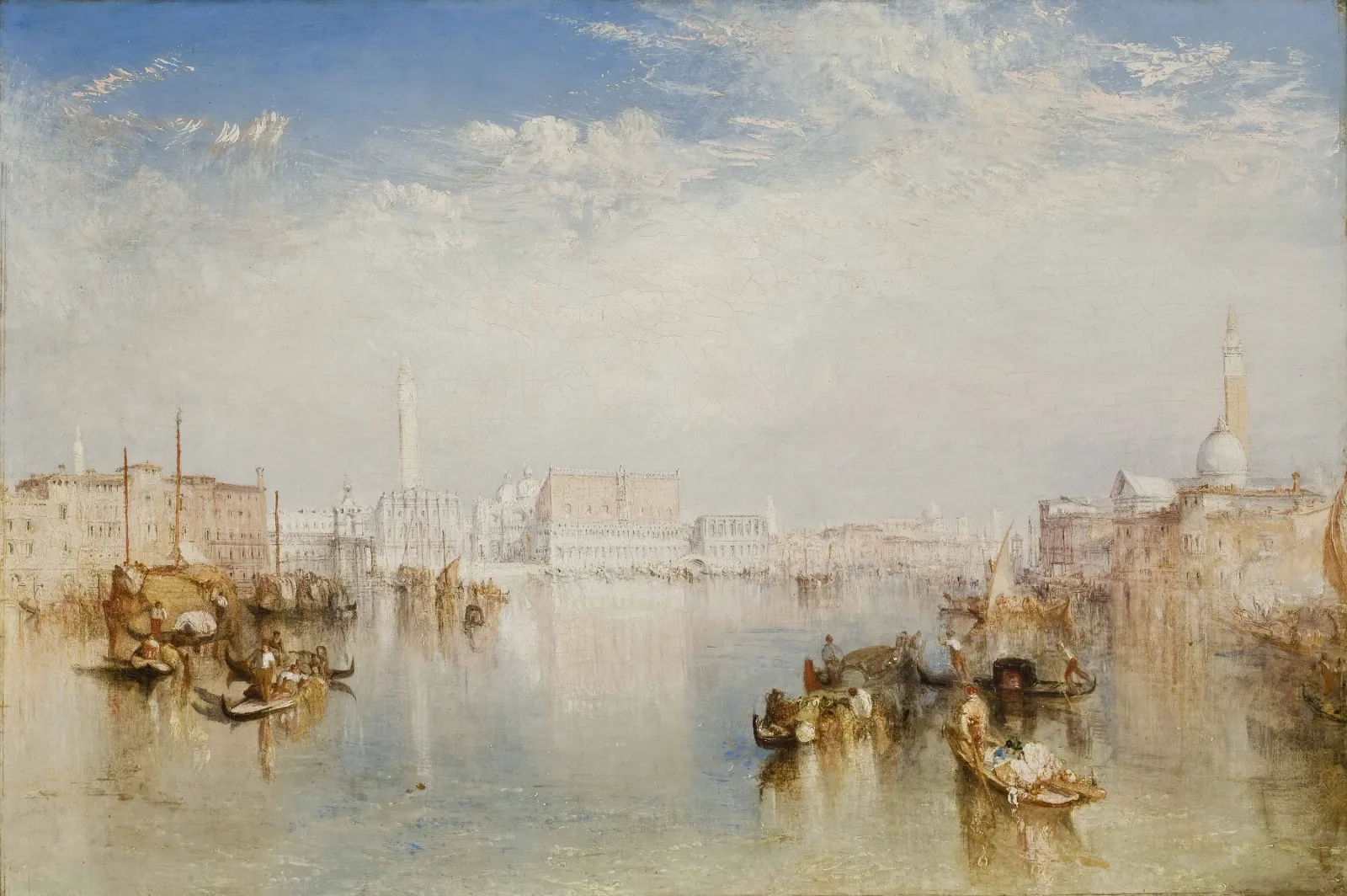 View of Venice: The Ducal Palace, Dogana and Part of San Giorgio, J. M. W. Turner