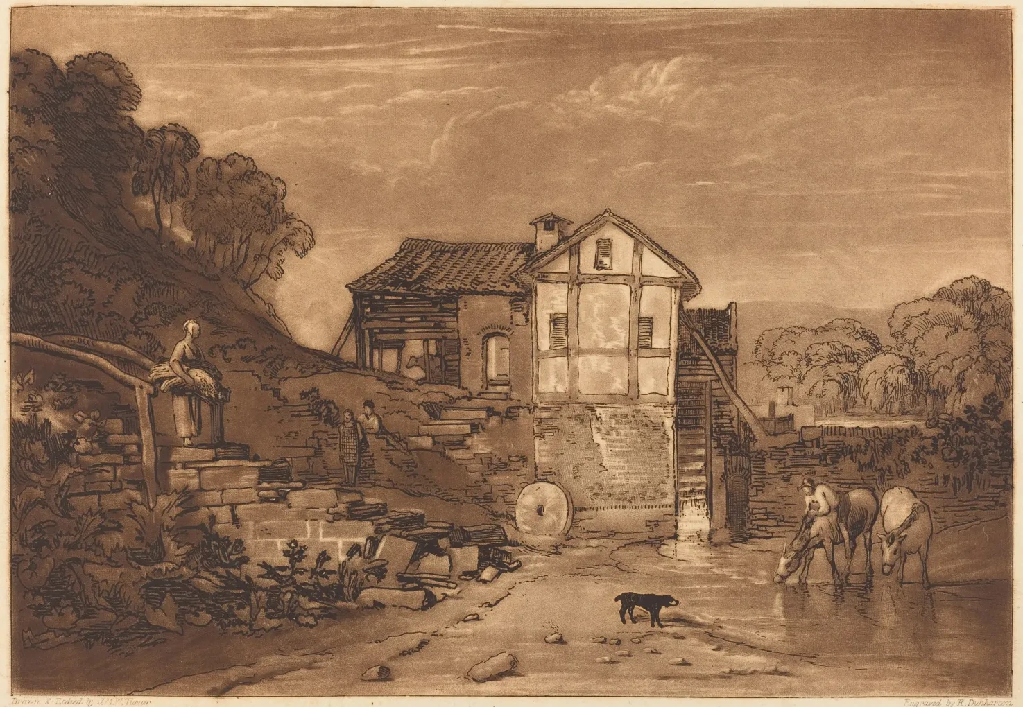 Le moulin à eau, William Turner