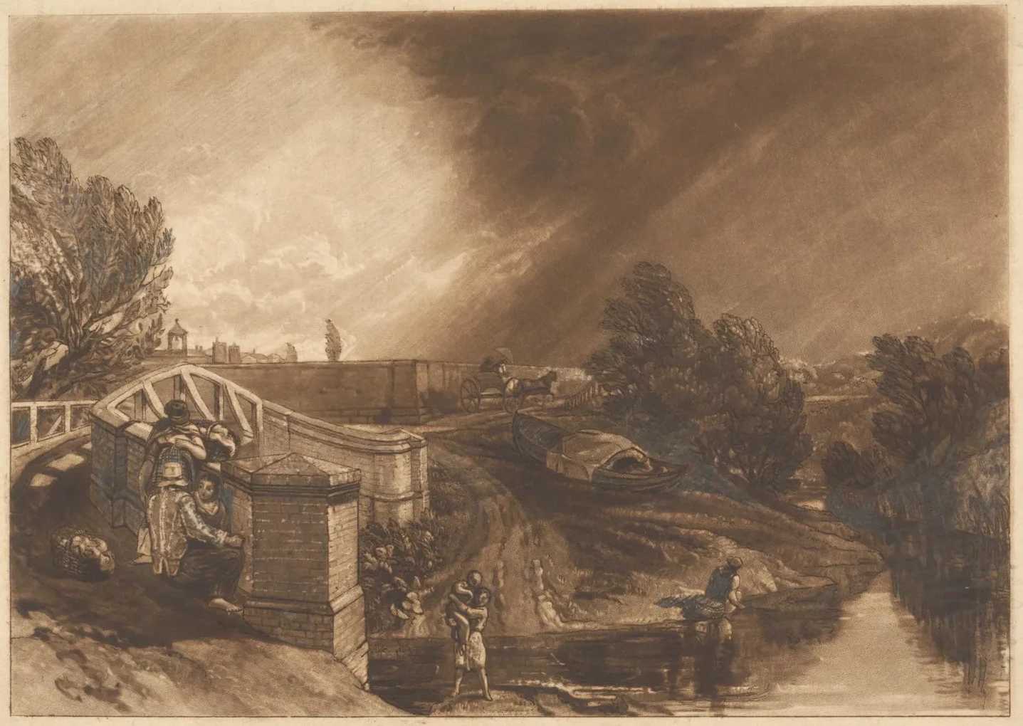 Watercress Gatherers, Rail's Head, Ferry Bridge, Twickenham, J. M. W. Turner