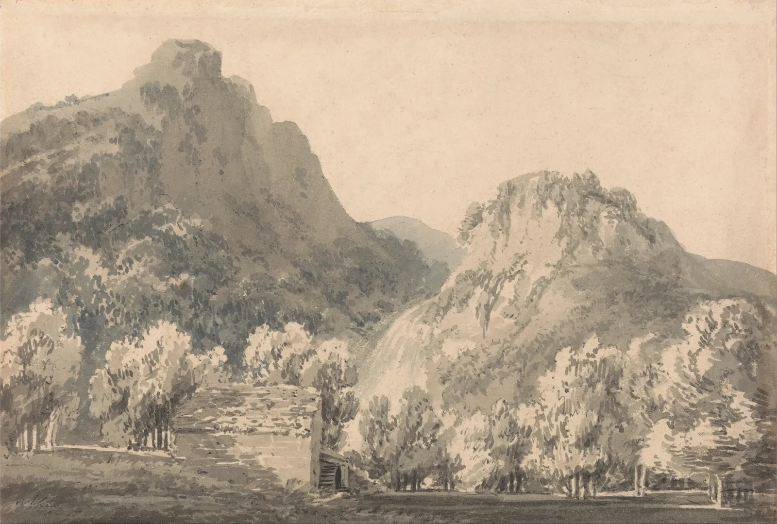 Waterfall of Lodore, Cumberland, J. M. W. Turner