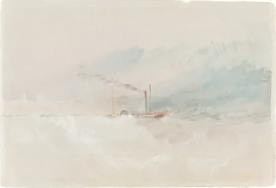 A Packet Boat off Dover — J. M. W. Turner