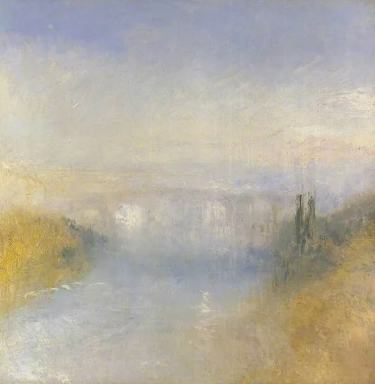 A River Seen from a Hill — J. M. W. Turner
