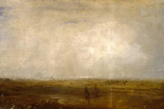 A Sandy Beach — J. M. W. Turner