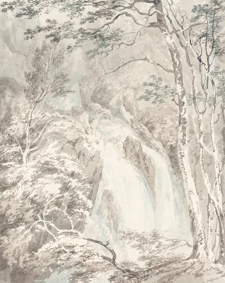 A Waterfall — J. M. W. Turner
