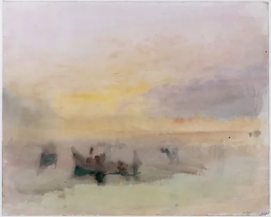 Bateaux sur la lagune, près de Venise — J. M. W. Turner