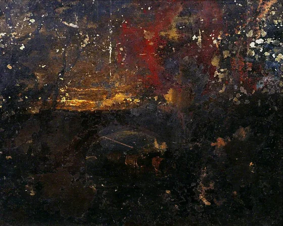 Cattle in a Stream under a Bridge — J. M. W. Turner
