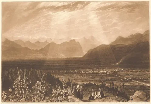 Chain of Alps from Grenoble to Chamberi — J. M. W. Turner