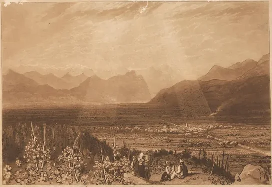 Chain of Alps from Grenoble to Chamberi — J. M. W. Turner
