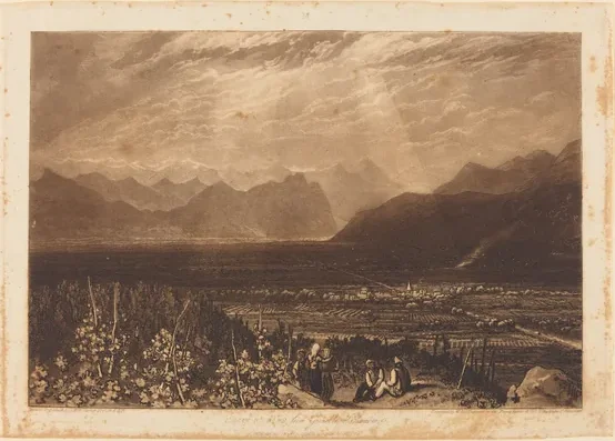 Chain of Alps from Grenoble to Chamberi — J. M. W. Turner