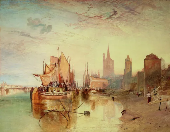 Cologne: The Arrival of a Packet-Boat: Evening — J. M. W. Turner
