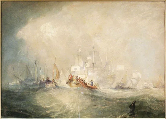 copy of Prince of Orange Landing at Torbay — J. M. W. Turner