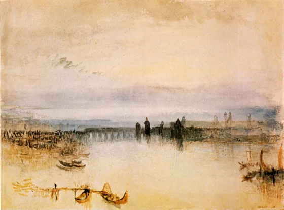 Croquis de la ville de Constance — J. M. W. Turner