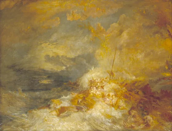 Désastre en mer — J. M. W. Turner