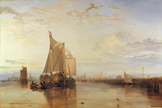 Dort, or Dordrecht: The Dort packet-boat from Rotterdam becalmed — J. M. W. Turner