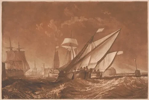 Entrance of Calais Harbour — J. M. W. Turner
