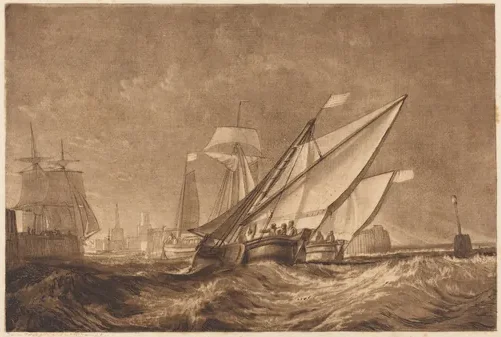 Entrance of Calais Harbour — J. M. W. Turner