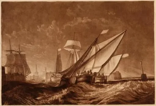 Entrance To Calais Harbour by Joseph Mallord William Turner - Joseph Mallord William Turner — J. M. W. Turner