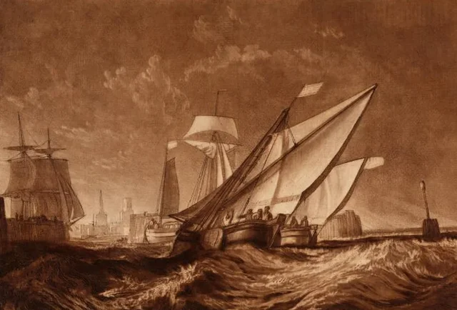 Entrance To Calais Harbour by Joseph Mallord William Turner - Joseph Mallord William Turner, J. M. W. Turner
