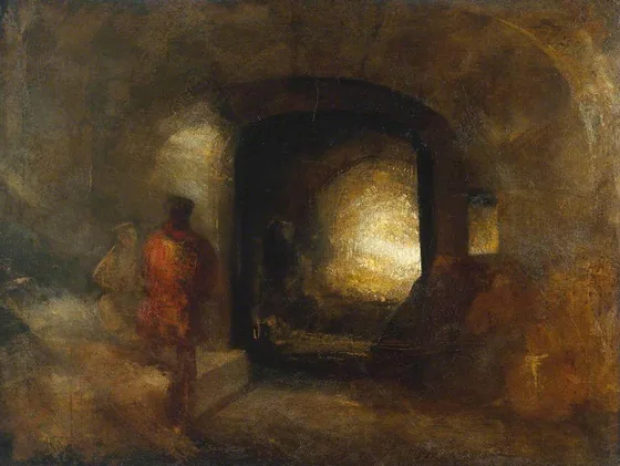 Figures in a Building — J. M. W. Turner