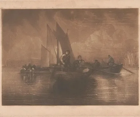 Flounder Fishing, Battersea — J. M. W. Turner