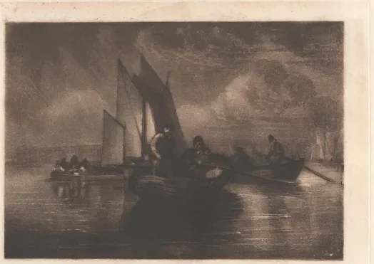 Flounder Fishing, Battersea — J. M. W. Turner