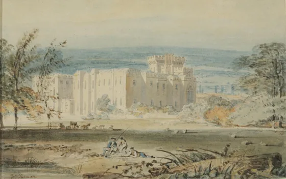 Hampton Court, Herefordshire, Seen from the Southeast — J. M. W. Turner