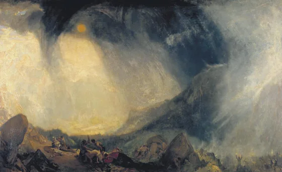 Hannibal traversant les Alpes — J. M. W. Turner