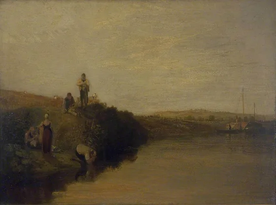 Harvest Dinner, Kingston Bank — J. M. W. Turner