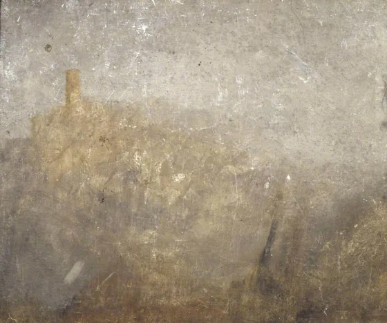 Hilly Landscape with Tower — J. M. W. Turner
