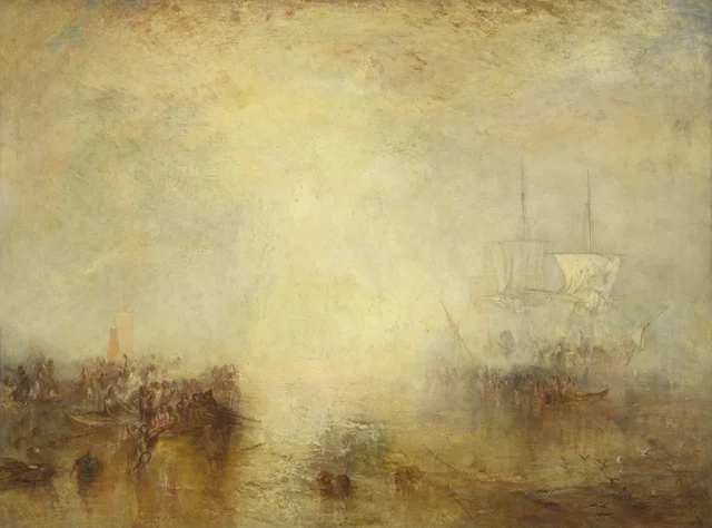 «¡Hurra por el ballenero Erebus! ¡Otra presa!», J. M. W. Turner