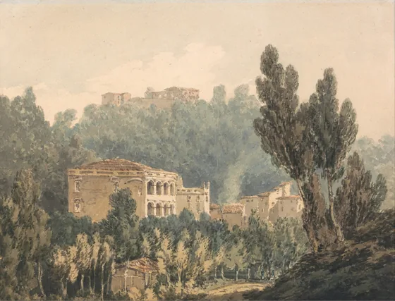In the Valley Near Vietri — J. M. W. Turner