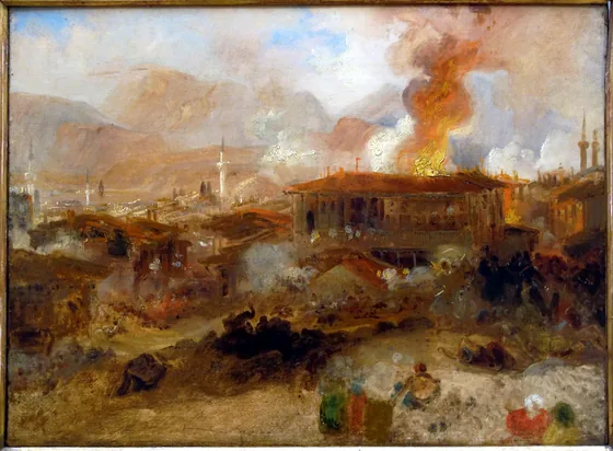 Incendie à Constantinople — J. M. W. Turner