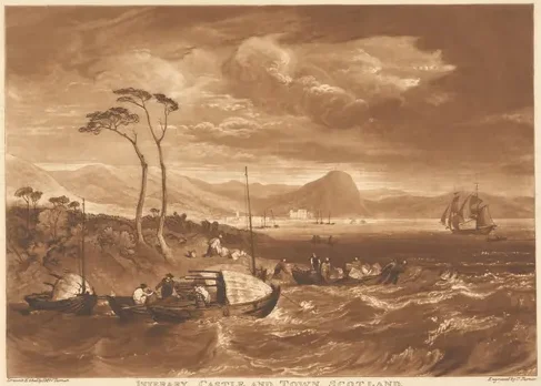 Inverary Castle and Town, Scotland — J. M. W. Turner