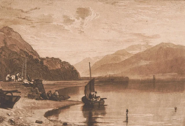 O cais de Inverary, Loch Fyne, de manhã