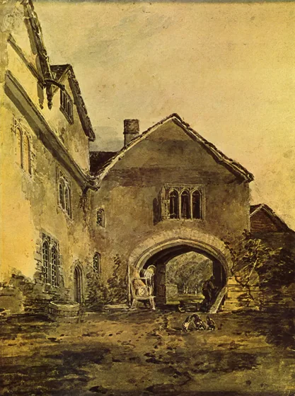L'Entrée d'un manoir — J. M. W. Turner