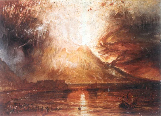 L'Éruption du Vésuve — J. M. W. Turner