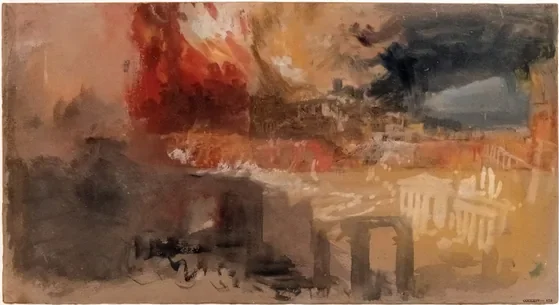 L'incendie de Rome — J. M. W. Turner