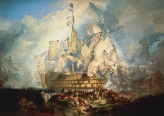 La Bataille de Trafalgar — J. M. W. Turner