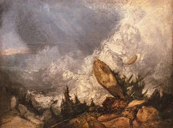 La Chute d'une avalanche dans les Grisons — J. M. W. Turner