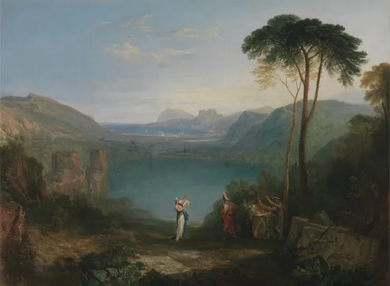 Lake Avernus: Aeneas and the Cumaean Sybil — J. M. W. Turner