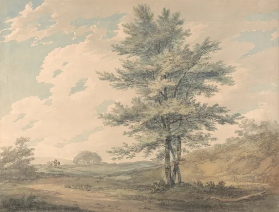 Landscape with Trees and Figures — J. M. W. Turner