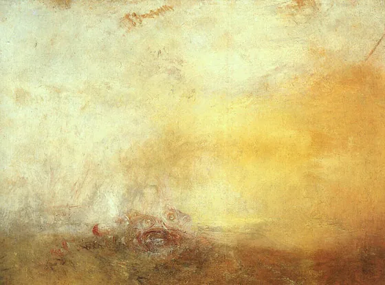 Lever de soleil avec monstres marins — J. M. W. Turner