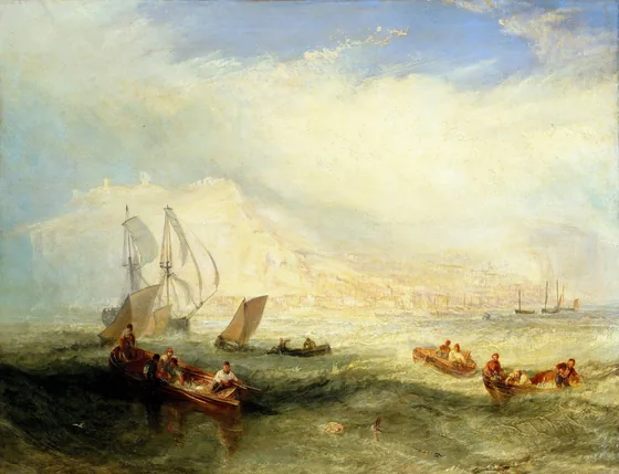 Line Fishing, off Hastings — J. M. W. Turner