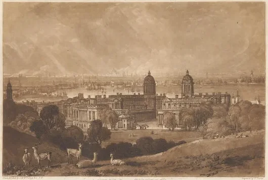 London from Greenwich — J. M. W. Turner