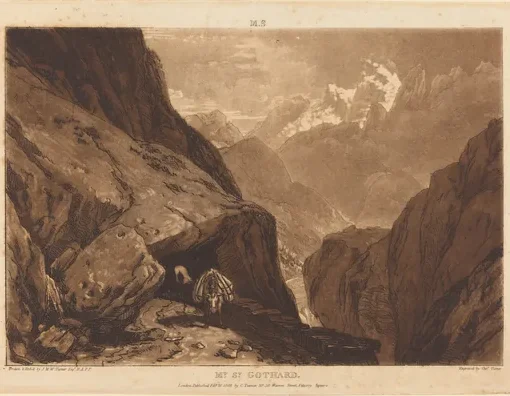 Mt. Saint Gothard — J. M. W. Turner